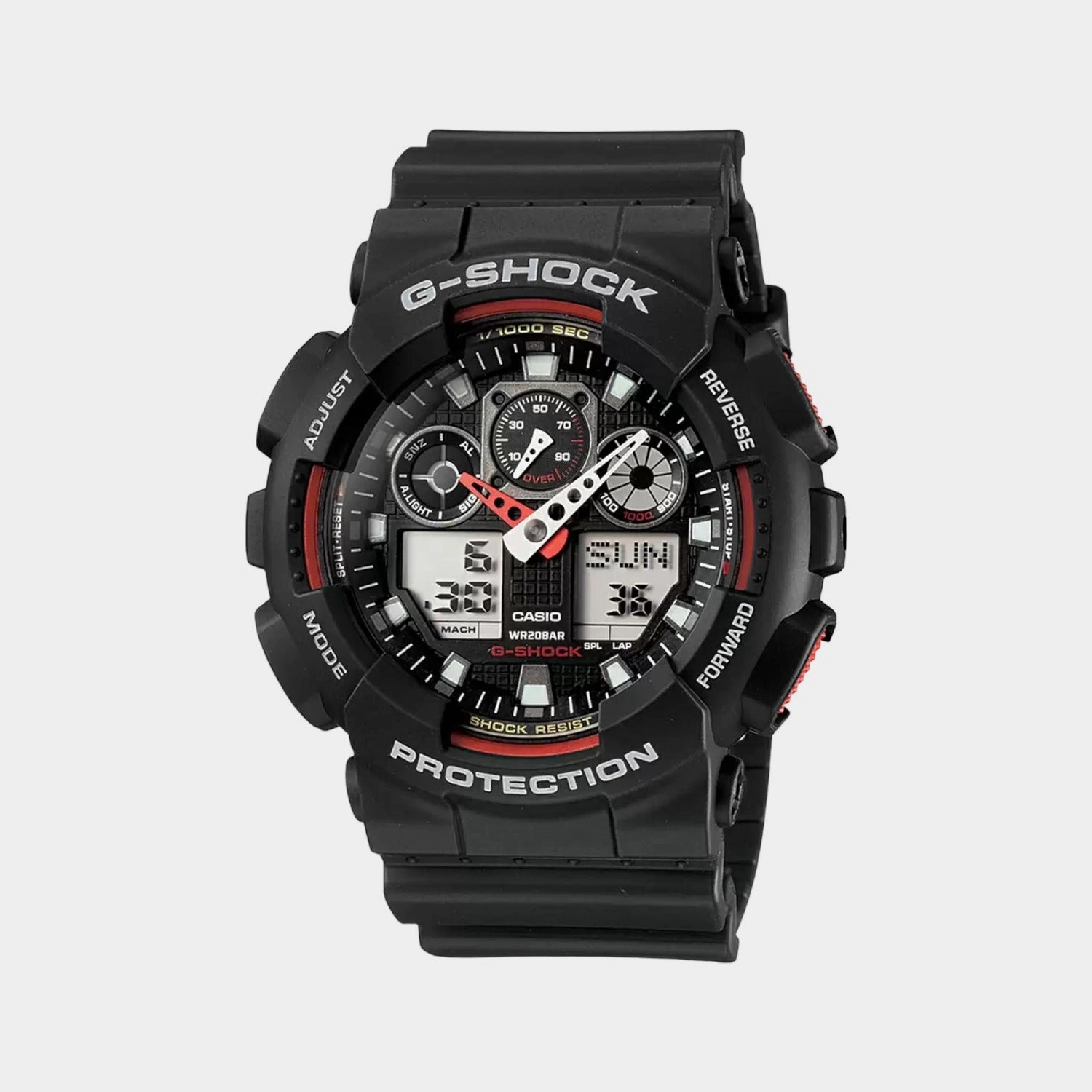 G-Shock Men's Analog-Digital Resin Watch G272 - GA-100-1A4NDR