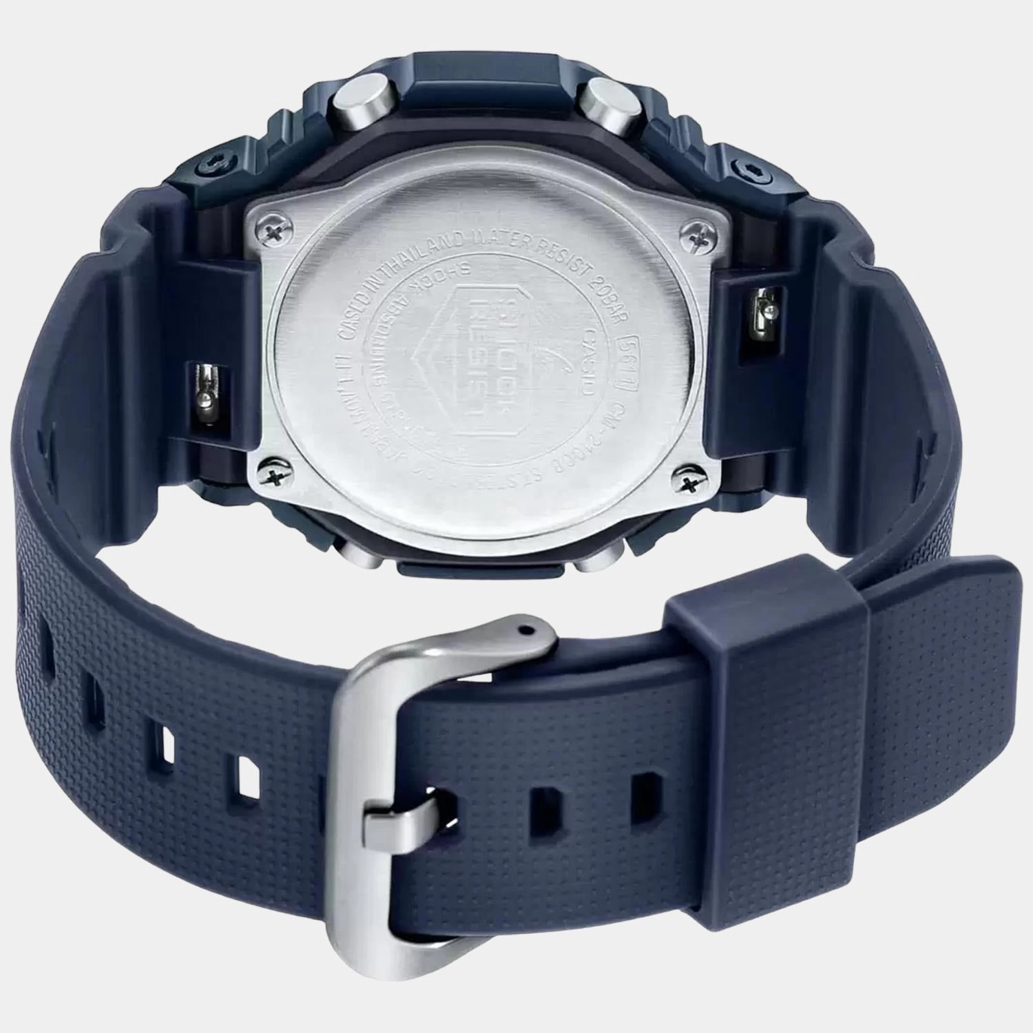 G-Shock Men's Blue Metal Covered Dial Analog-Digital Resin Watch G1162 - GM-2100N-2ADR
