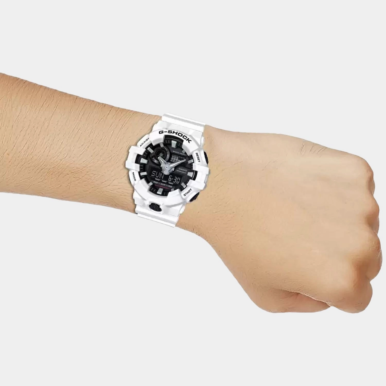 G-Shock Men's White Analog-Digital Resin Watch G742 - GA-700-7ADR