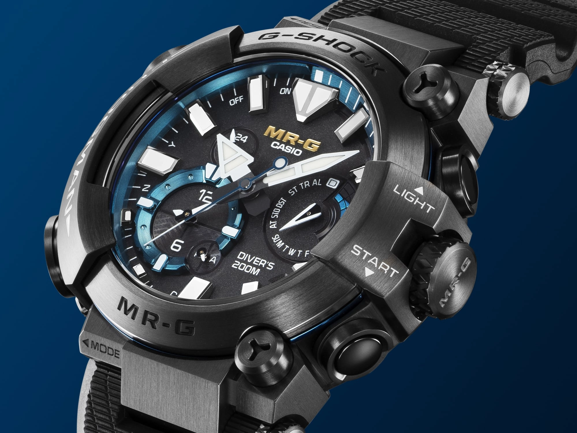 G-Shock Mr-G Frogman Black Rubber Band Men's Watch MRGBF1000R-1A