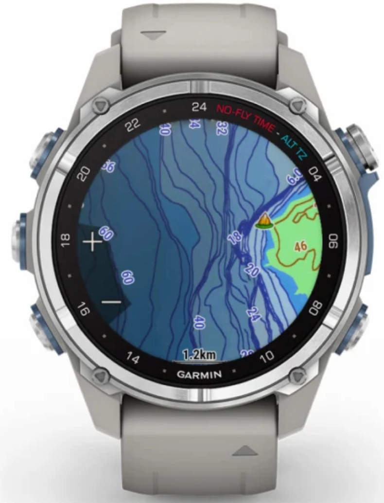 Garmin Descent MK3 Fog Grey Silicone Watch