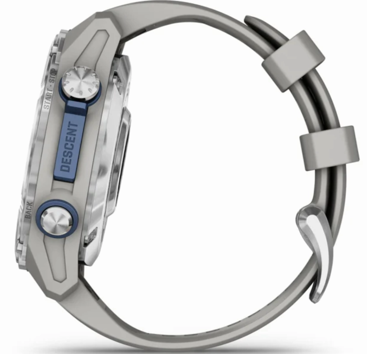 Garmin Descent MK3 Fog Grey Silicone Watch