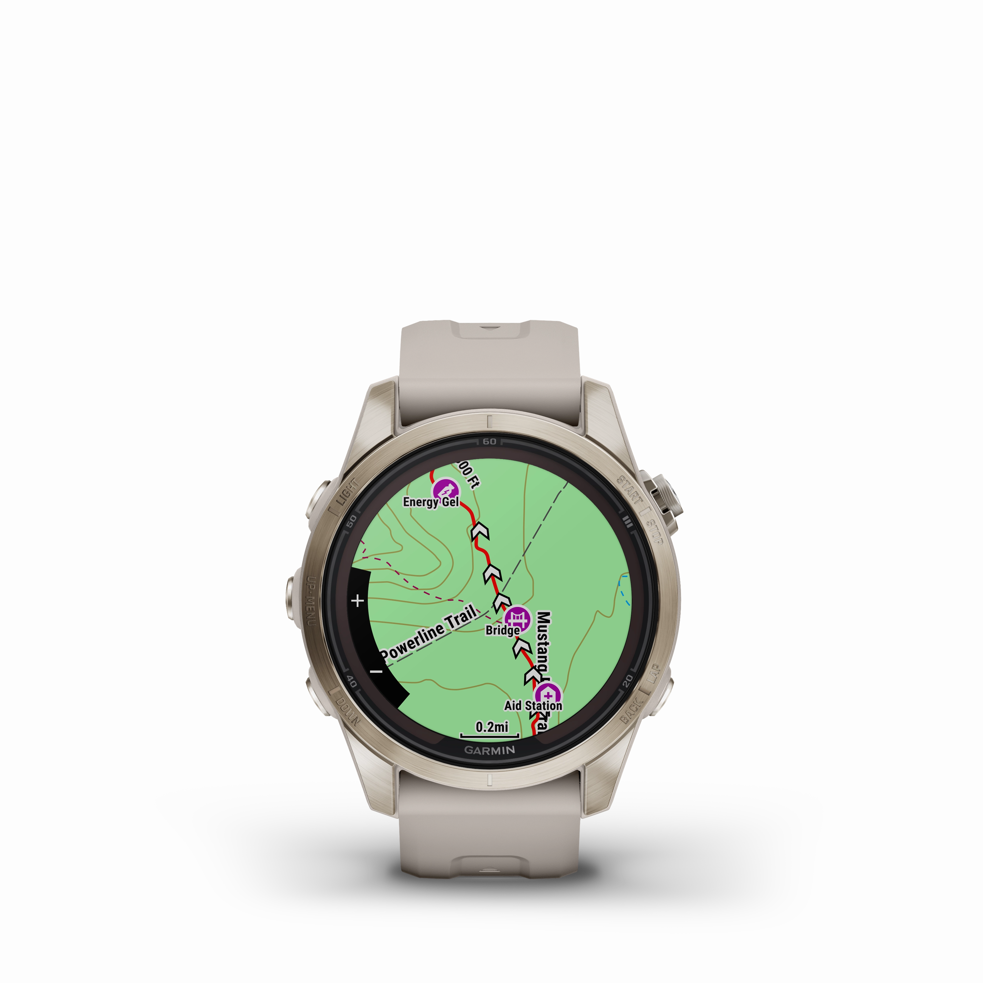 Garmin Fenix 7S Pro Sapphire Solar Soft Gold Watch