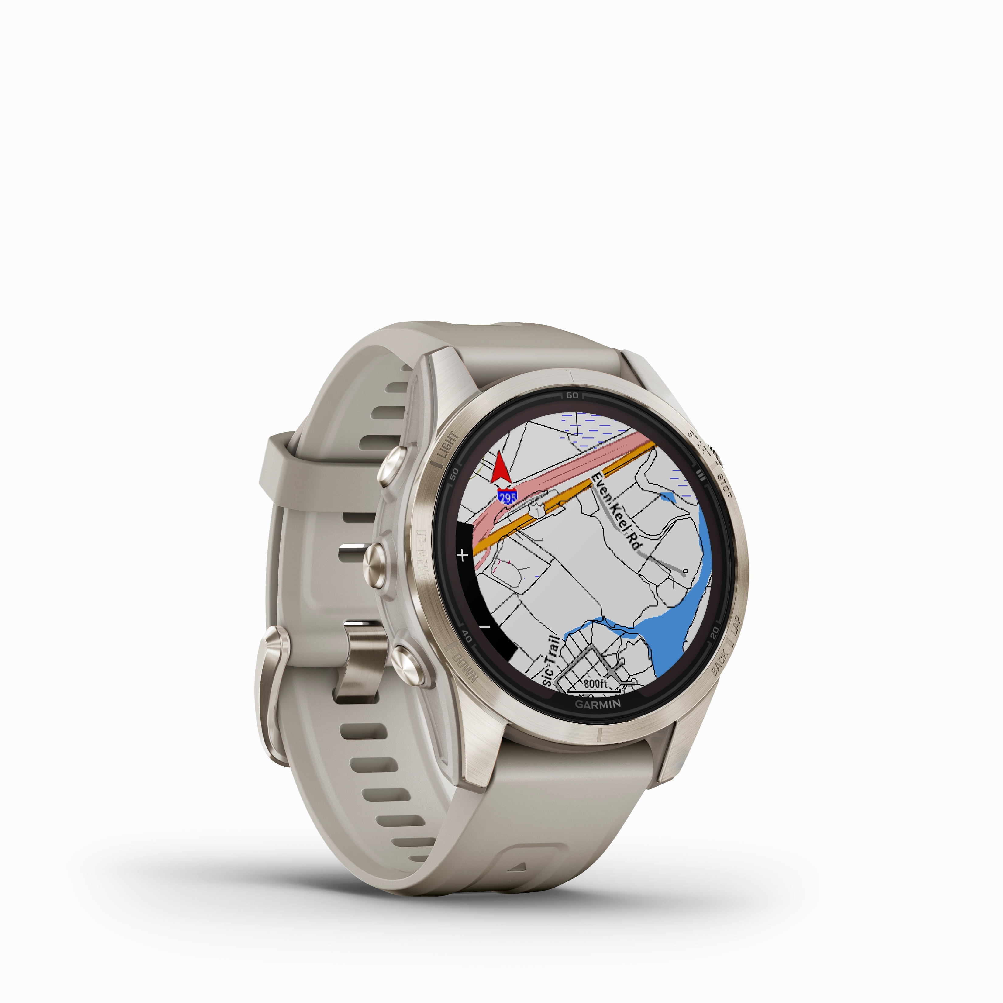Garmin Fenix 7S Pro Sapphire Solar Soft Gold Watch