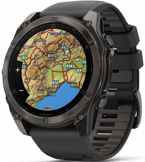 Garmin Fenix 8 51mm Sapphire AMOLED Carbon Grey DLC Titanium Black Watch