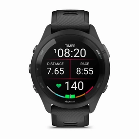 Garmin Forerunner 265 Black Silicone Strap Unisex Smartwatch GM-010-02810-50