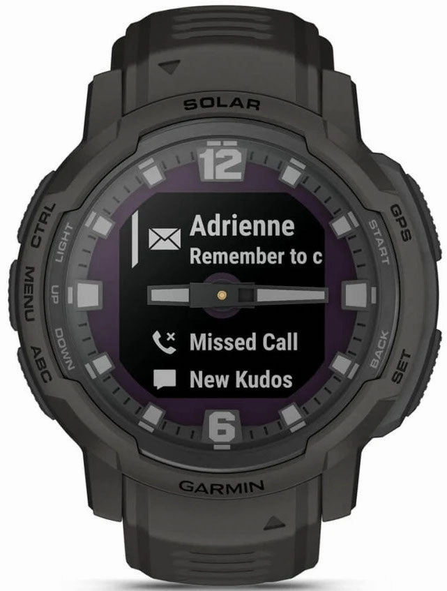 Garmin Instinct Crossover Solar Graphite Watch