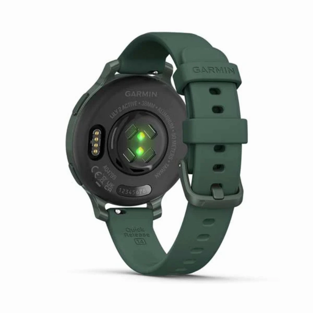 Garmin Lily 2 Active Jasper Green Silicone Band Smartwatch GM-010-02891-52