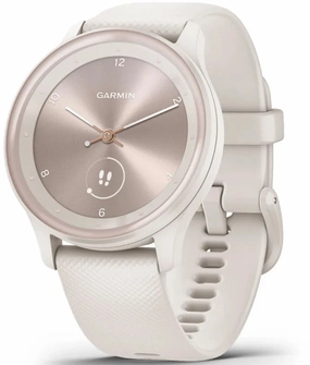 Garmin Vivomove Sport Silicone Band With Peach Gold Accents Watch