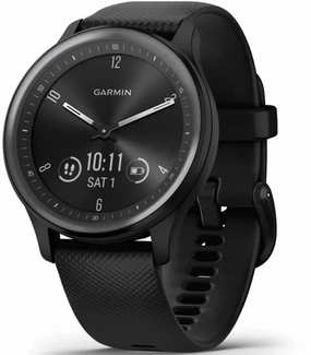 Garmin Vivomove Sport Silicone Band With Slate Accents Watch