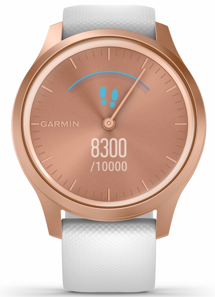 Garmin Vivomove Style Rose Gold Aluminium Case Silicone D