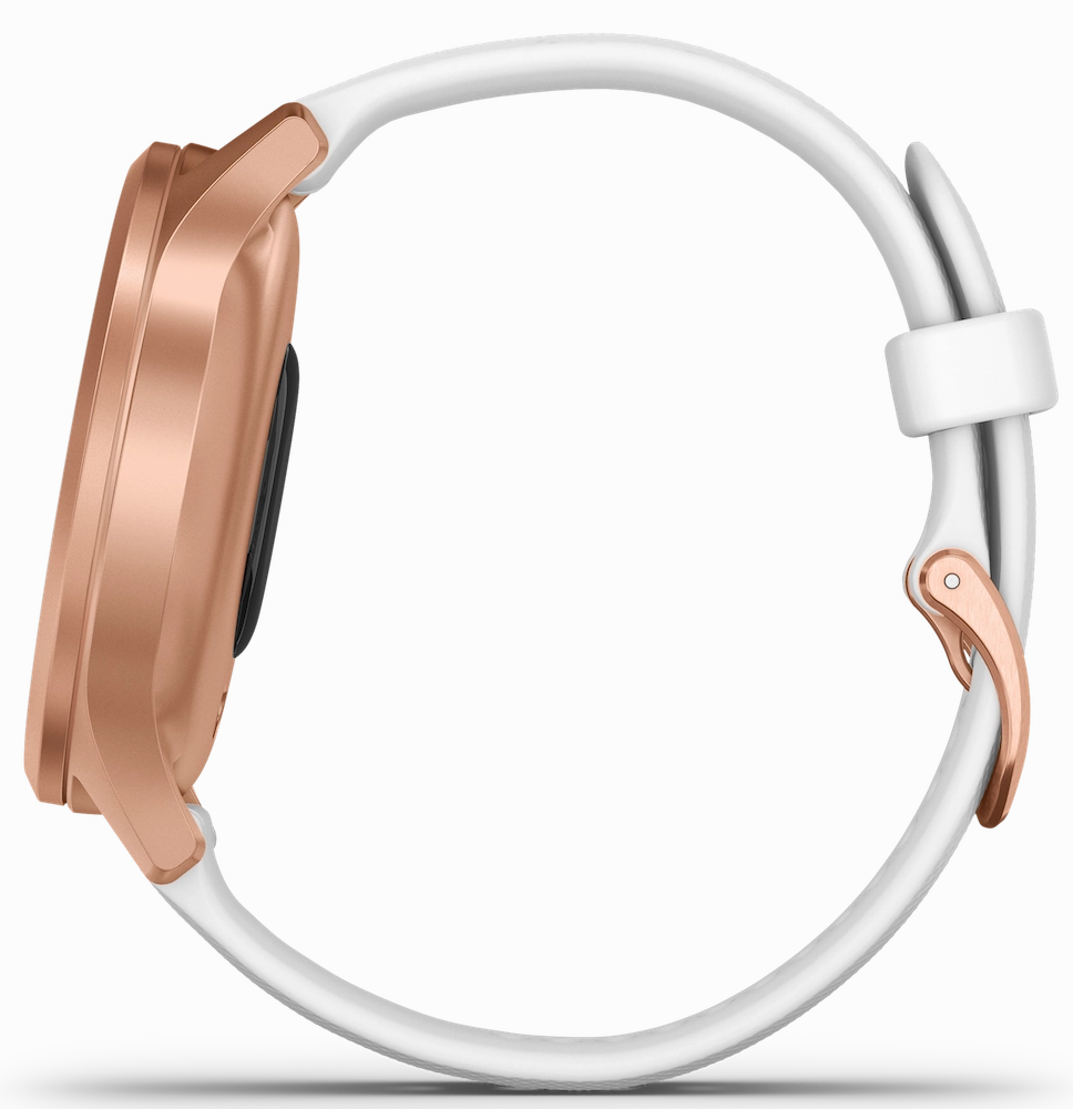 Garmin Vivomove Style Rose Gold Aluminium Case Silicone D