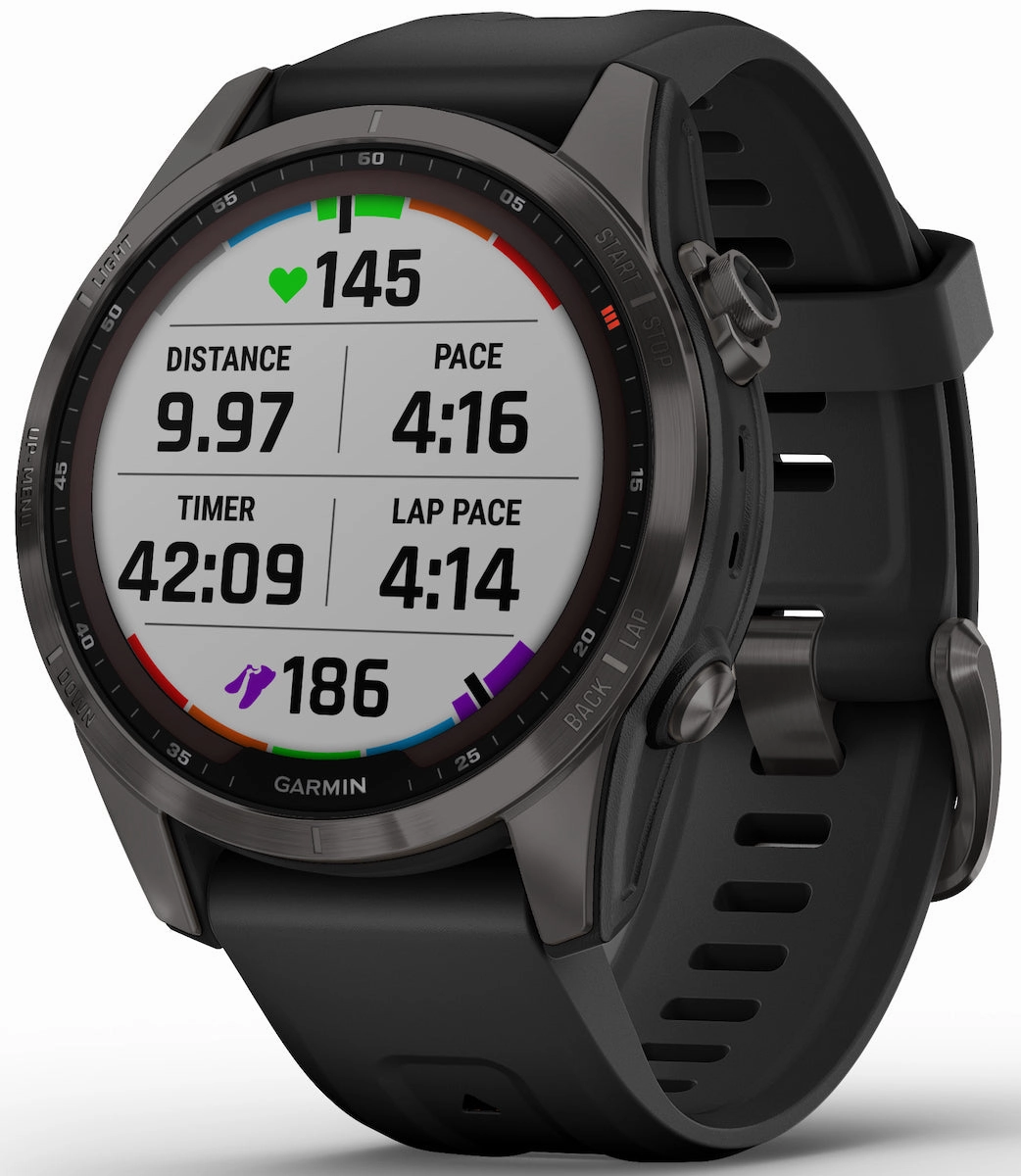 Garmin Watch Fenix 7S Sapphire Solar Carbon Gray DLC D