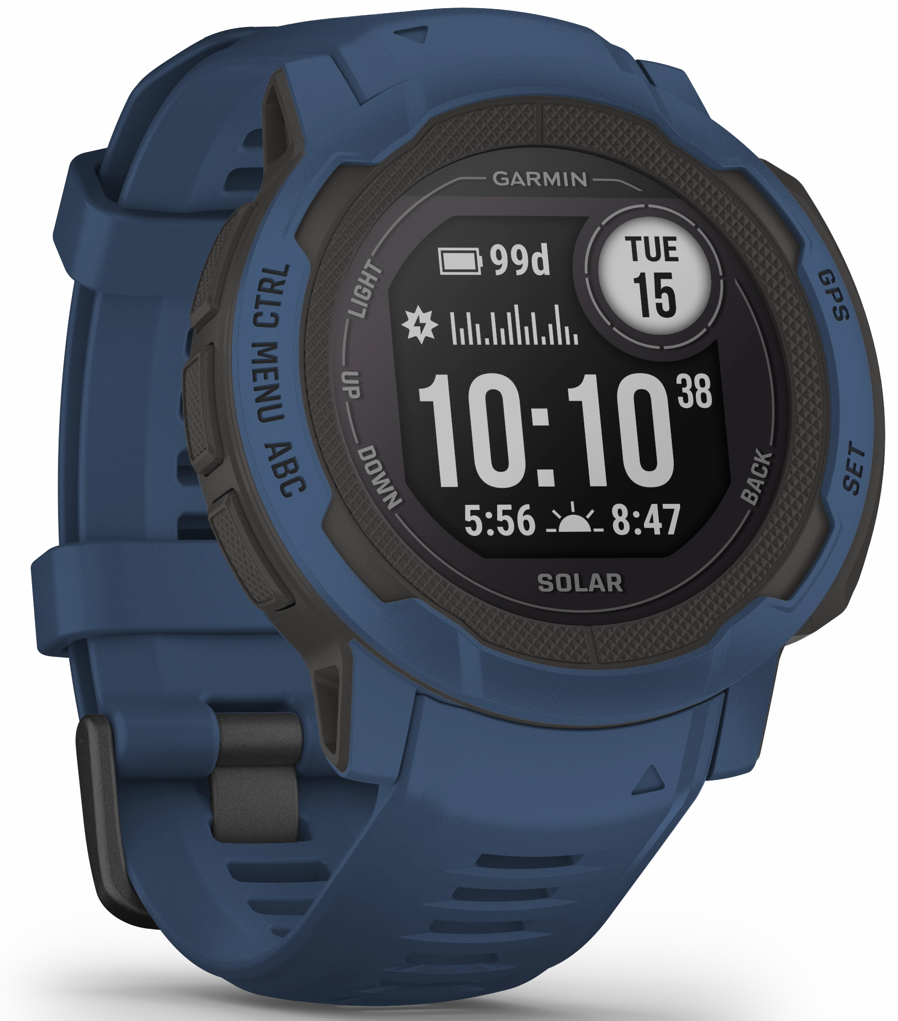 Garmin Watch Instinct 2 Solar GPS Tidal Blue Smartwatch