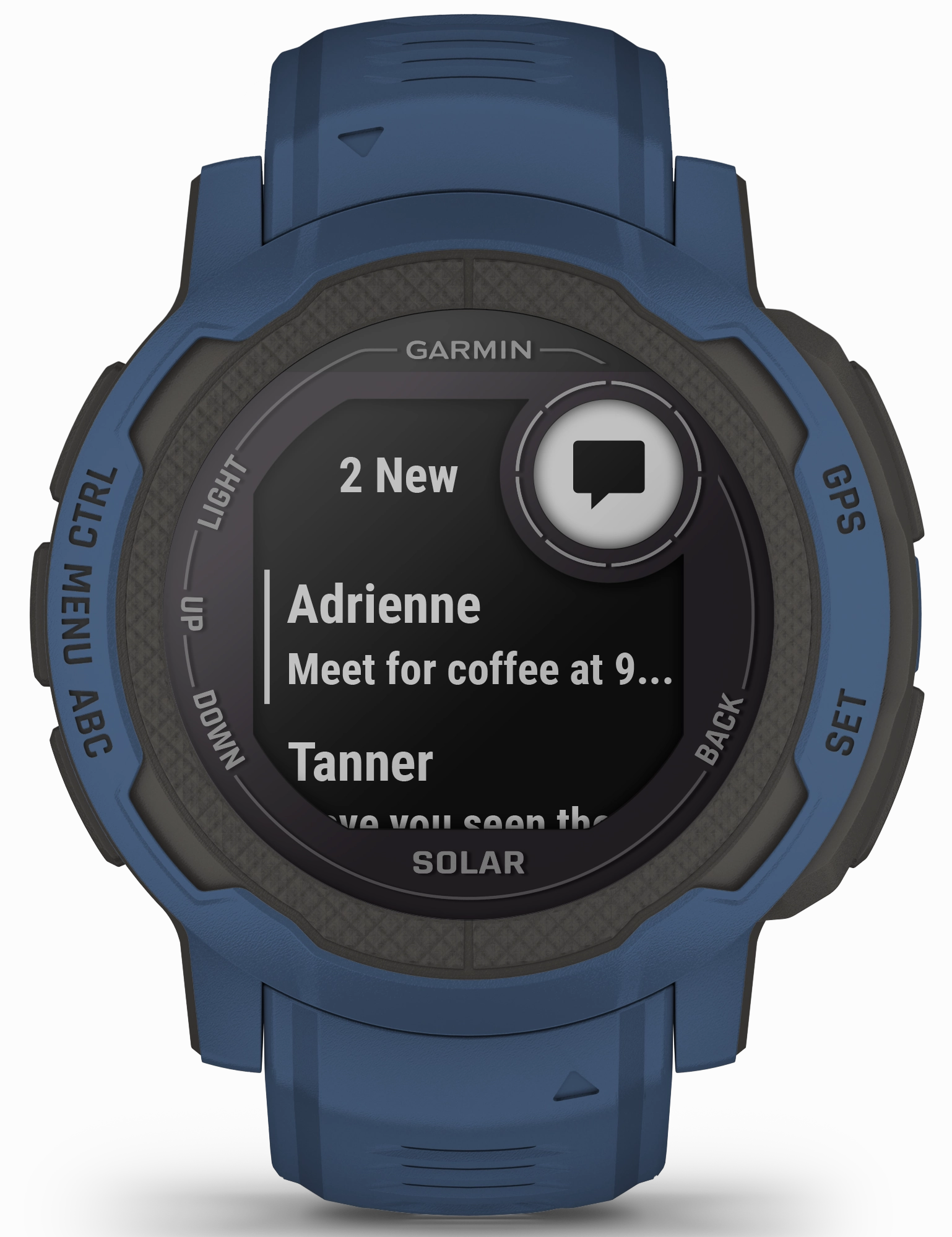 Garmin Watch Instinct 2 Solar GPS Tidal Blue Smartwatch