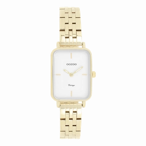 Gold coloured OOZOO watch with stainless steel bracelet - C20418