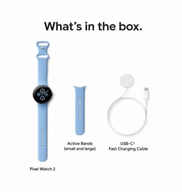 GOOGLE PIXEL WATCH 2 SILVER/BAY