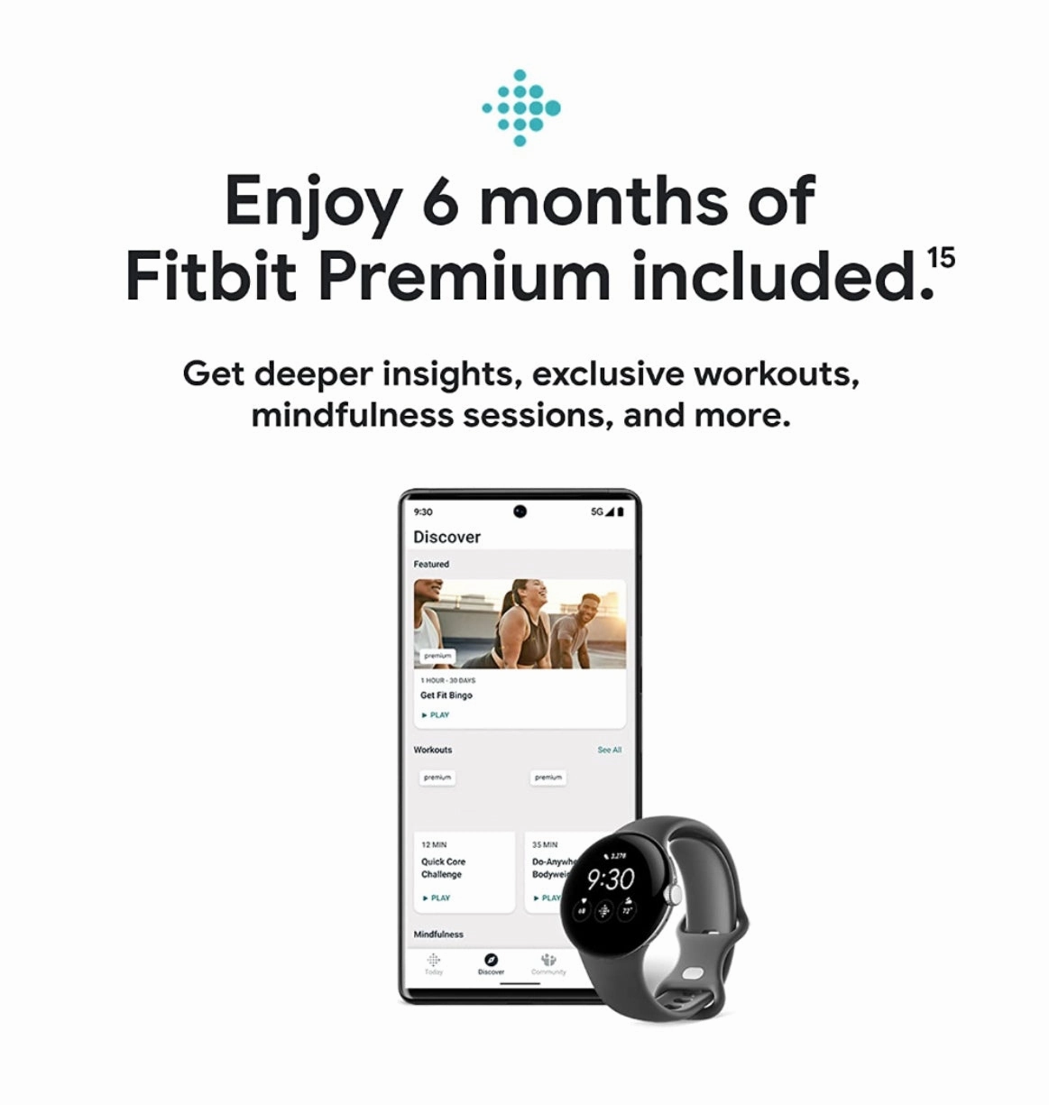 GOOGLE PIXEL WATCH BLACK/OBSIDIAN