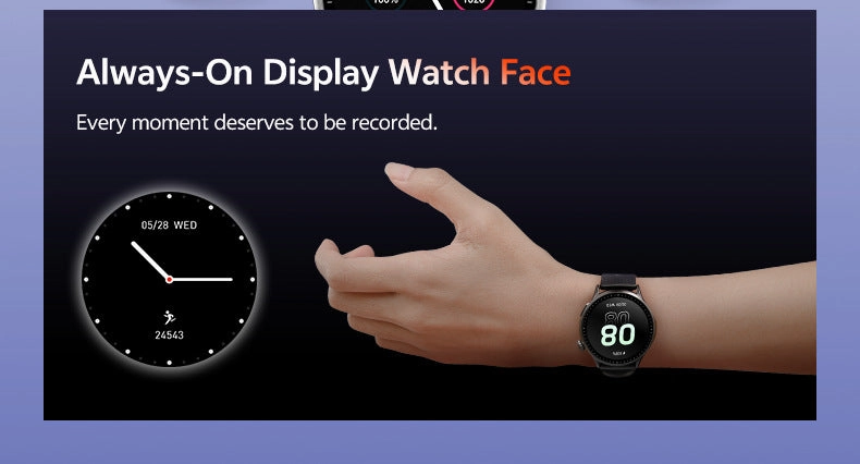GTR3 Waterproof Smart Watch SOS Round Shape Watch Factory
