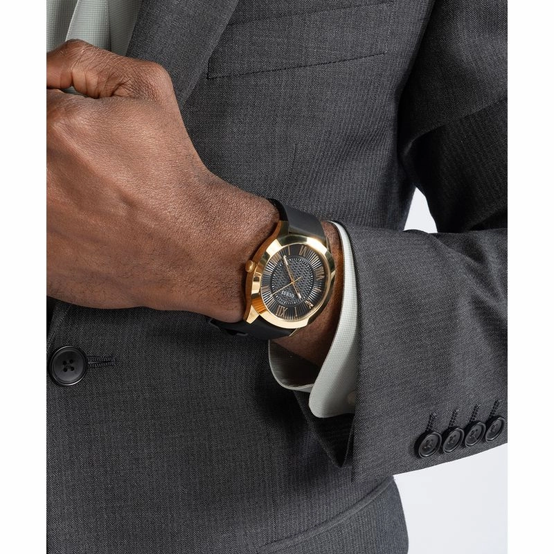 Guess Arc Black Dial Analog Watch