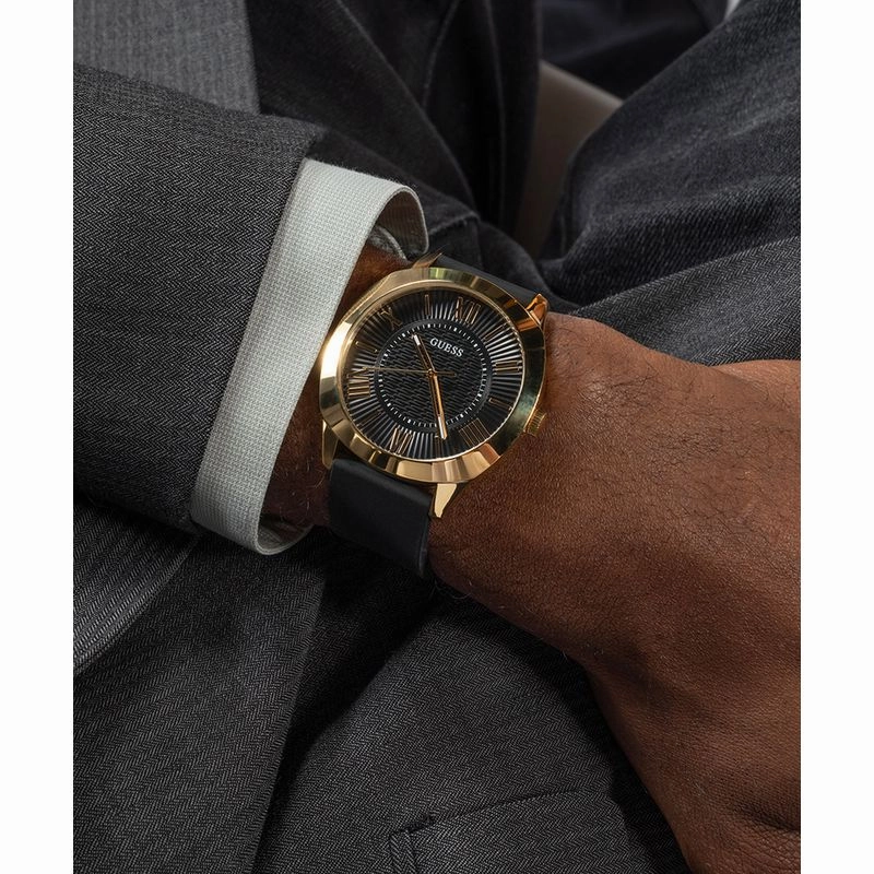 Guess Arc Black Dial Analog Watch