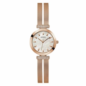 Guess Array Rose Gold Ladies Analog Watch GW0471L3