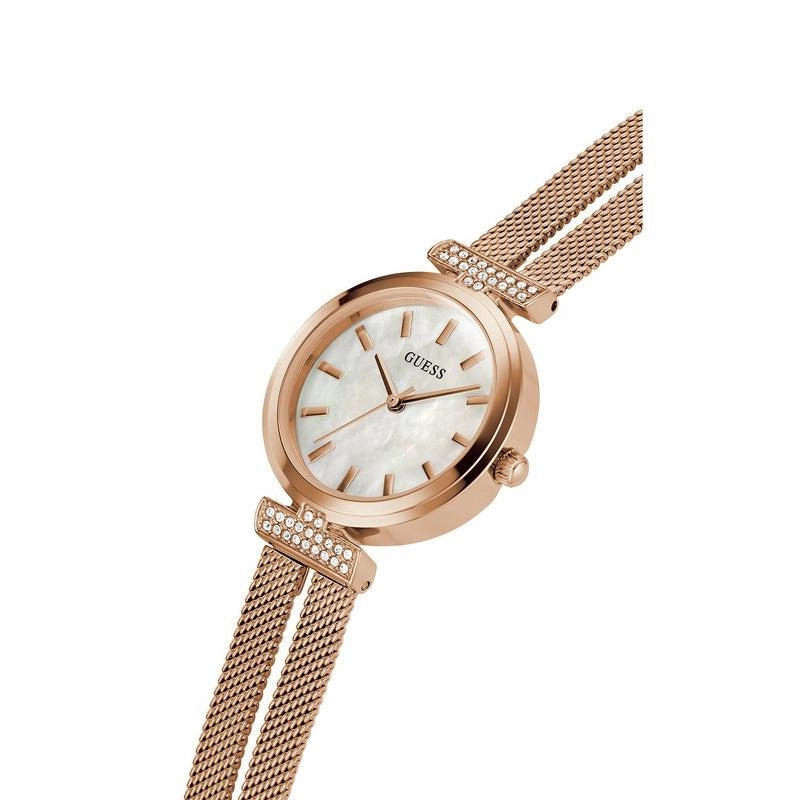 Guess Array Rose Gold Ladies Analog Watch GW0471L3