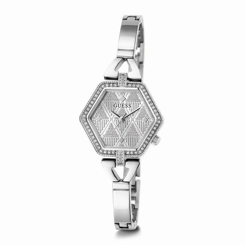 Guess Audrey Silver Dial Analog Watch