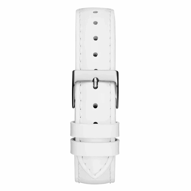 Guess Glitz Plaque Silver Dial Analogue Watch