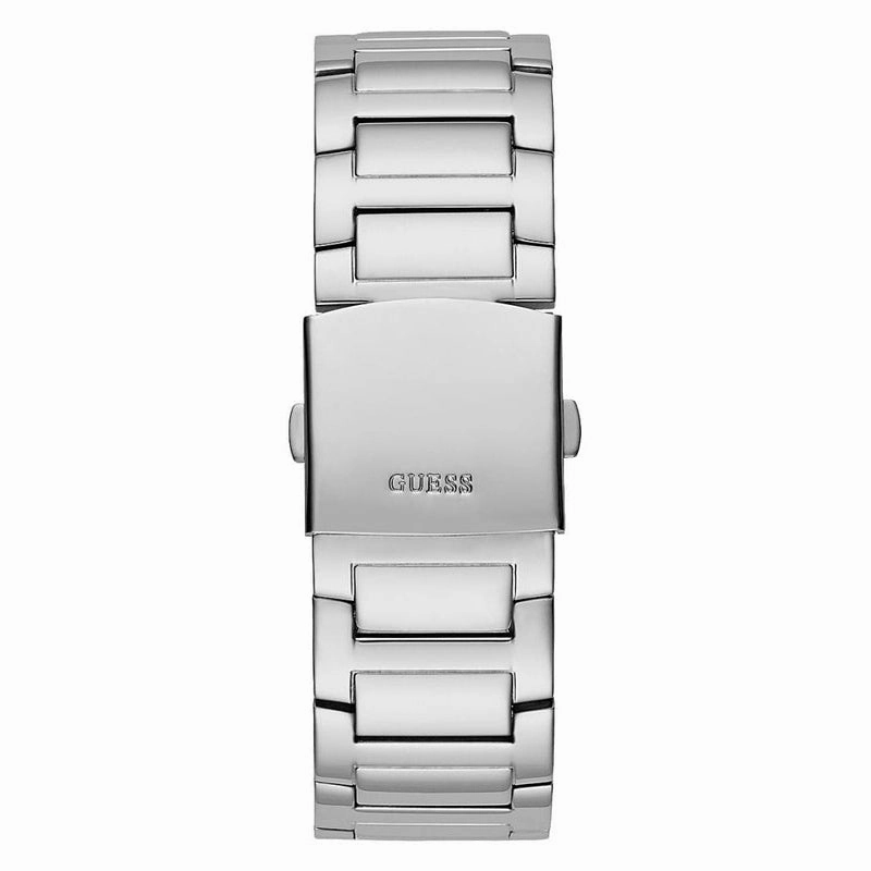 Guess King Silver Tone Multi-Function Gents Watch GW0497G1