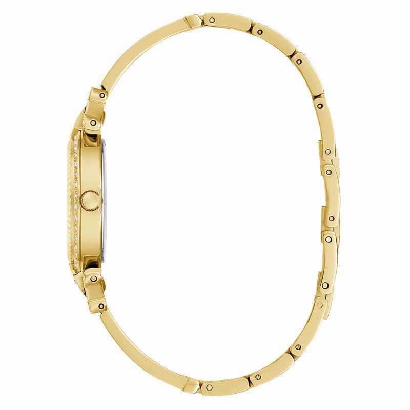 Guess Ladies Gold Tone Analog Watch