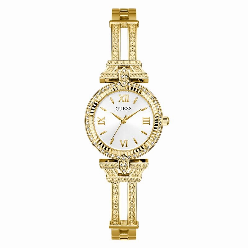 Guess Ladies Gold Tone Analog Watch