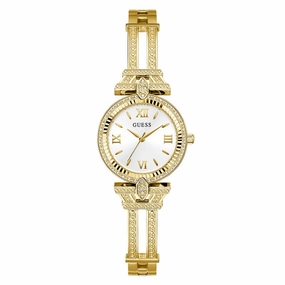 Guess Ladies Gold Tone Analog Watch
