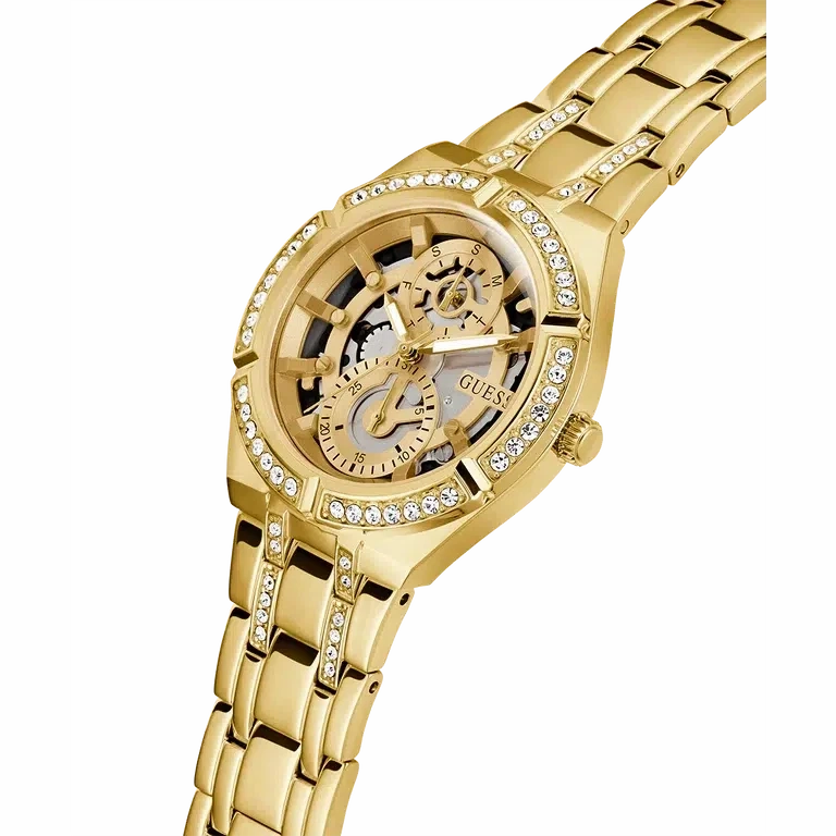 Guess Ladies Gold Tone Multi-function Watch GW0604L2