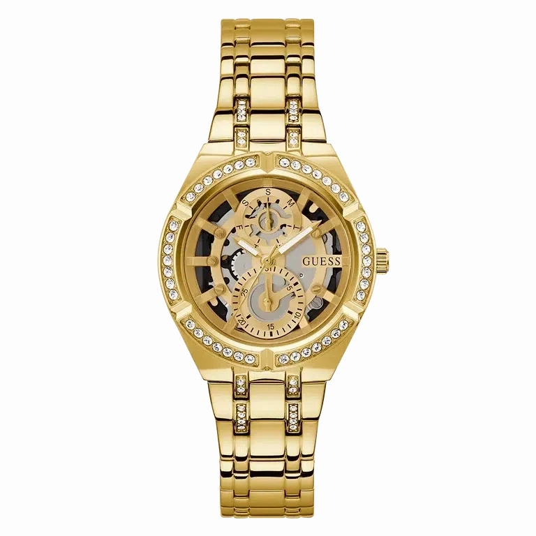 Guess Ladies Gold Tone Multi-function Watch GW0604L2