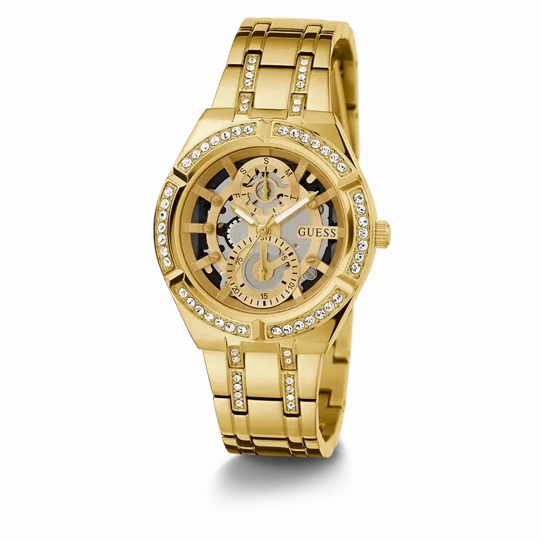 Guess Ladies Gold Tone Multi-function Watch GW0604L2