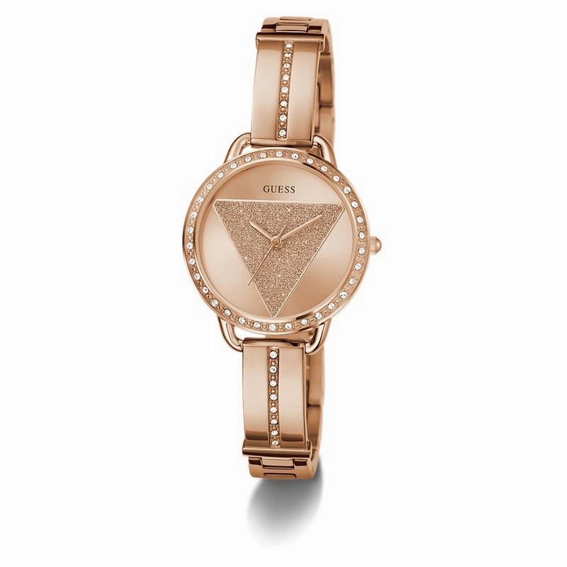 Guess Ladies Rose Gold Tone Analog Watch