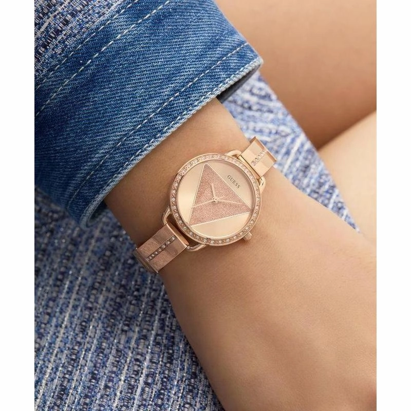 Guess Ladies Rose Gold Tone Analog Watch