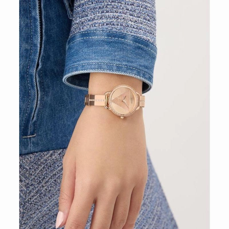 Guess Ladies Rose Gold Tone Analog Watch