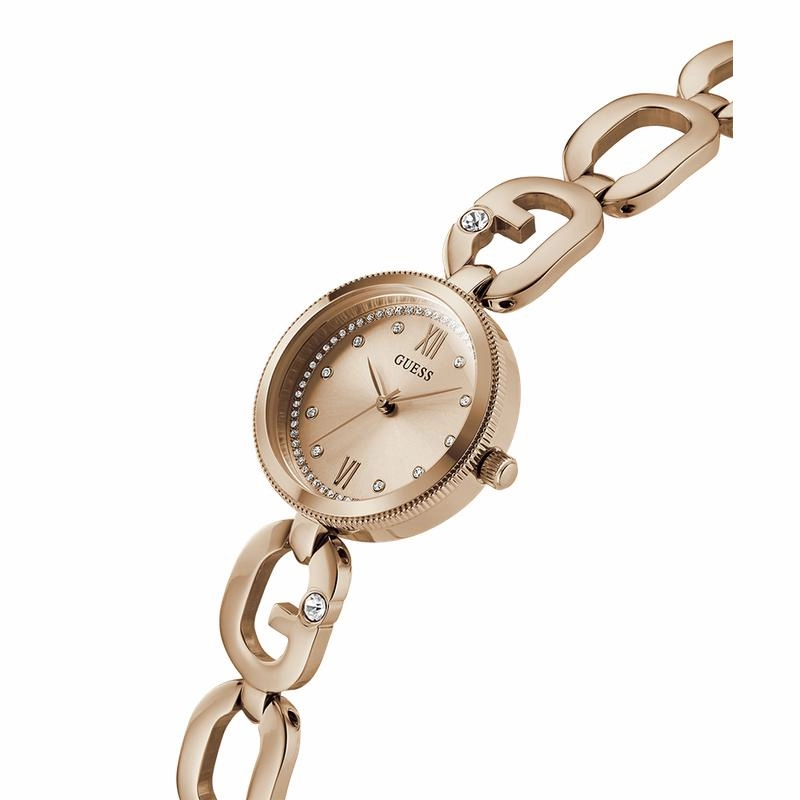 Guess Ladies Rose Gold Tone Analog Watch