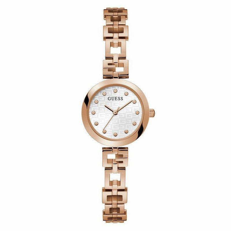 GUESS Ladies Rose Gold Tone Analog Watch GW0549L3