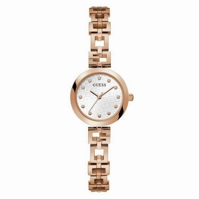 GUESS Ladies Rose Gold Tone Analog Watch GW0549L3