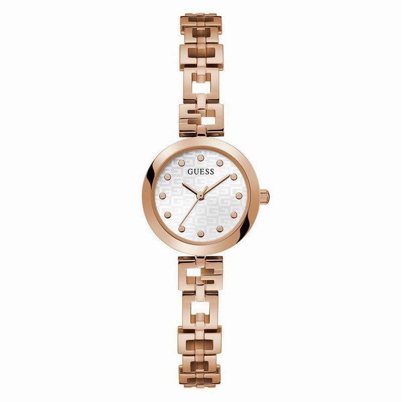 GUESS Ladies Rose Gold Tone Analog Watch GW0549L3