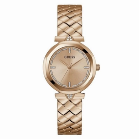 Guess Ladies Rose-Gold Tone Analog Watch GW0613L3