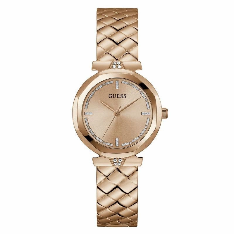 Guess Ladies Rose-Gold Tone Analog Watch GW0613L3