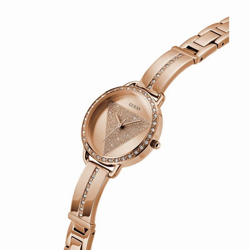 Guess Ladies Rose Gold Tone Analog Watch