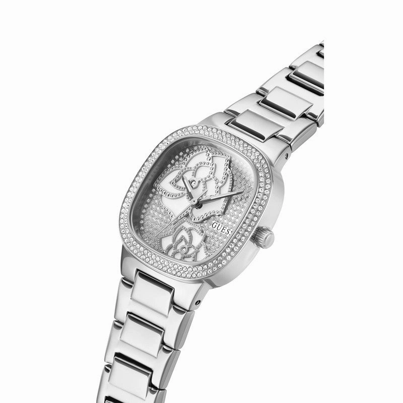 GUESS Ladies Silver Tone Analog Watch GW0544L1