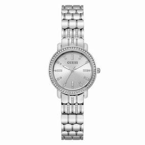 Guess Ladies Silver Tone Analog Watch GW0612L1