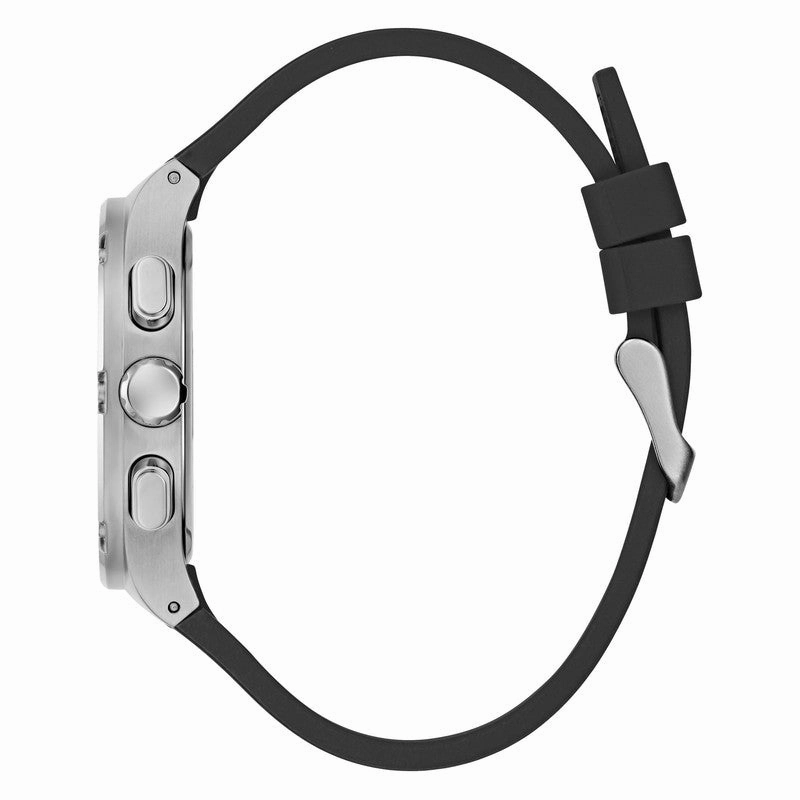 Guess Men's Headline Black and Silver Watch GW0571G1