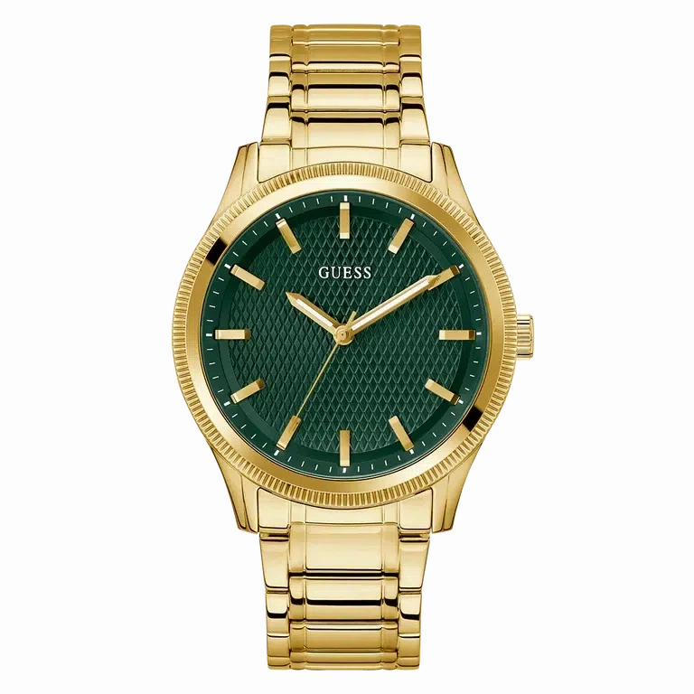 Guess Mens Gold Tone Analog Watch GW0626G2